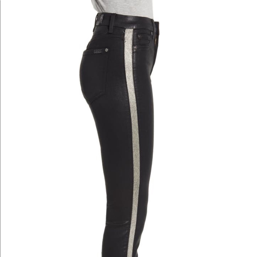 7 For All Mankind b(air) coated skinny